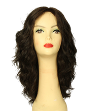 Load image into Gallery viewer, Katrina EXTRA LONG Deep Dark Brown  With Brown Highlights MULTI-DIRECTIONAL Size M
