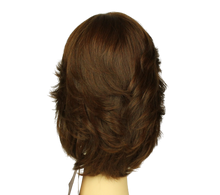 Load image into Gallery viewer, Shlomit Brown With Red Highlights MULTI-DIRECTIONAL Skin Top Size S PRE-CUT
