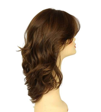 Load image into Gallery viewer, Mimi Medium Brown With Dark Blonde Highlights Multi-Directional Skin Top Size S Pre-Cut
