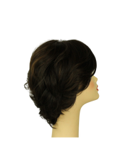 Load image into Gallery viewer, Linda Dark Brown With Brown Highlights MULTI-DIRECTIONAL Skin Top Size L
