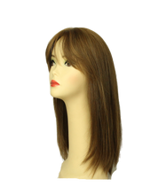 Load image into Gallery viewer, Pre-cut Rina Light Brown With Warm Blonde Highlights Multi-Directional Skin Top Size M
