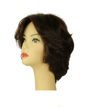Load image into Gallery viewer, Linda  DARK BROWN WITH REDDISH HIGHLIGHTS MULTI-DIRECTIONAL Skin Top Size L PRE-CUT
