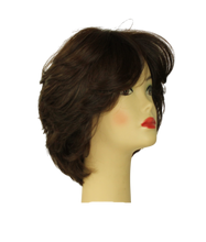 Load image into Gallery viewer, Linda  DARK BROWN WITH REDDISH HIGHLIGHTS MULTI-DIRECTIONAL Skin Top Size L PRE-CUT
