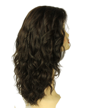Load image into Gallery viewer, Katrina EXTRA LONG Deep Dark Brown  With Brown Highlights MULTI-DIRECTIONAL Size M
