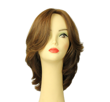Load image into Gallery viewer, Shlomit warm Brown with reddish highlights  SKIN TOP SIZE M PRE-CUT
