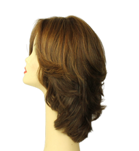 Load image into Gallery viewer, Shlomit warm Brown with reddish highlights  SKIN TOP SIZE M PRE-CUT
