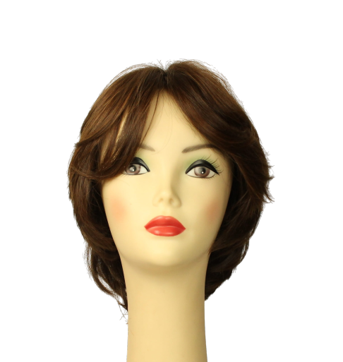 Linda warm Brown with reddish highlights MULTI-DIRECTIONAL Skin Top Size m PRE-CUT