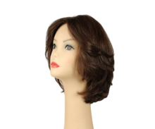Load image into Gallery viewer, Shlomit Brown With Red Highlights Skin Top Size M Pre-Cut
