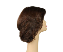 Load image into Gallery viewer, Shlomit Brown With Red Highlights Skin Top Size M Pre-Cut
