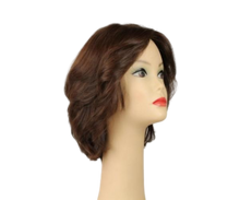 Load image into Gallery viewer, Shlomit Brown With Red Highlights Skin Top Size M Pre-Cut
