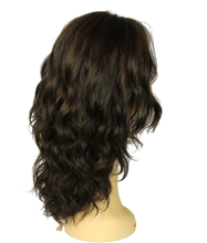 Load image into Gallery viewer, Katrina EXTRA Long Dark Brown With Light Brown Highlights Multi-Directional Skin Top Size M
