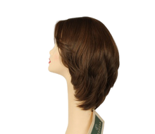 Load image into Gallery viewer, Shlomit Brown with Reddish highlights Skin Top Size S
