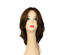 Load image into Gallery viewer, Shlomit Medium Brown With Blonde Highlights Skin Top Size S
