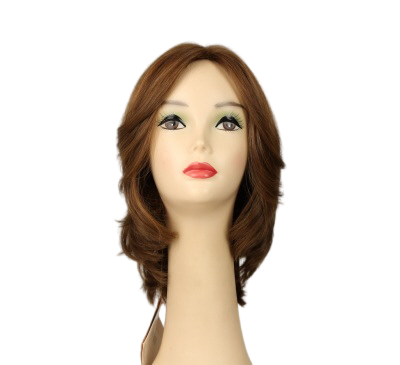 SHLOMIT LIGHT BROWN WITH REDDISH HIGHLIGHTS SKIN TOP SIZE S