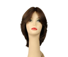 Load image into Gallery viewer, Shlomit Medium Brown With Blonde Highlights Skin Top Size M
