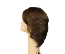 Load image into Gallery viewer, Shlomit Medium Brown With Blonde Highlights Skin Top Size M
