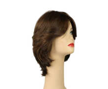 Load image into Gallery viewer, Shlomit Medium Brown With Blonde Highlights Skin Top Size M
