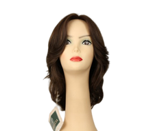 Load image into Gallery viewer, Shlomit Dark Brown With Warm Highlights Skin Top Size M
