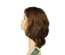 Load image into Gallery viewer, Shlomit Medium Brown With Blonde Highlights Skin Top Size S

