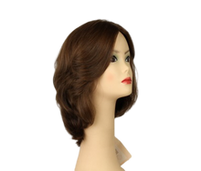 Load image into Gallery viewer, Shlomit Medium Brown With Blonde Highlights Skin Top Size S
