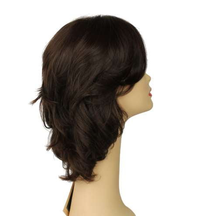 Load image into Gallery viewer, Shlomit Dark Brown With Red Highlights Skin Top Size S
