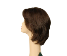 Load image into Gallery viewer, Shlomit  Brown With Red Highlights Skin Top Size M Pre-Cut
