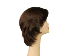 Load image into Gallery viewer, Shlomit  Brown With Red Highlights Skin Top Size M Pre-Cut

