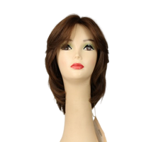 Load image into Gallery viewer, Shlomit Brown With Reddish Highlights Skin Top Size M
