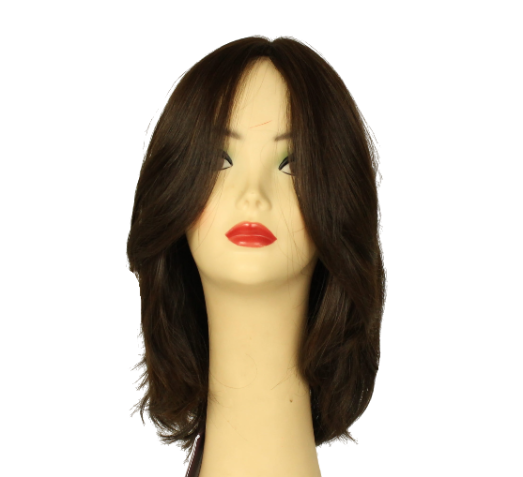 Riva PRE-CUT DARK BROWN WITH BROWN HIGHLIGHTS Skin Top Size S