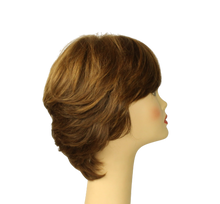 Load image into Gallery viewer, Linda Light Brown With Warm Blonde Highlights Multi-Directional Skin Top Size S
