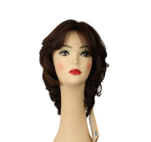 Shlomit  Brown with Red highlights Skin Top Size L pre-cut