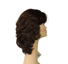 Load image into Gallery viewer, Shlomit  Brown with Red highlights Skin Top Size L pre-cut
