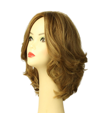 Load image into Gallery viewer, Shlomit BLONDE WITH HIGHLIGHTS MULTI-DIRECTIONAL Skin Top Size M PRE-CUT
