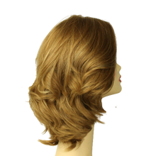 Load image into Gallery viewer, Shlomit BLONDE WITH HIGHLIGHTS MULTI-DIRECTIONAL Skin Top Size M PRE-CUT
