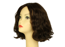 Load image into Gallery viewer, Wavy Bob BROWN WITH HIGHLIGHTS Multi-Directional Skin Top Size M Pre-Cut
