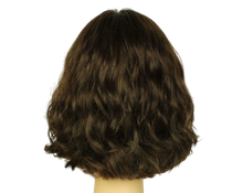 Load image into Gallery viewer, Wavy Bob BROWN WITH HIGHLIGHTS Multi-Directional Skin Top Size M Pre-Cut
