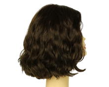 Load image into Gallery viewer, Wavy Bob BROWN WITH HIGHLIGHTS Multi-Directional Skin Top Size M Pre-Cut
