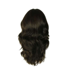 Load image into Gallery viewer, KATRINA LONG DARK BROWN WITH BROWN HIGHLIGHTS MULTI-DIRECTIONAL SKIN TOP SIZE S
