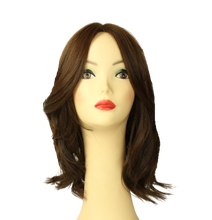 Load image into Gallery viewer, Riva PRE-CUT RALPH CAP Dark Brown with reddish highlights Multi-Directional Skin Top Size S

