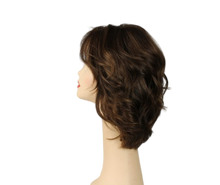 Load image into Gallery viewer, Regina Medium Brown With Blonde Highlights Multi-Directional Skin Top Size M

