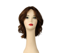 Load image into Gallery viewer, REGINA BROWN WITH REDDISH HIGHLIGHTS MULTI-DIRECTIONAL SKIN TOP SIZE L
