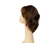 Load image into Gallery viewer, REGINA BROWN WITH REDDISH HIGHLIGHTS MULTI-DIRECTIONAL SKIN TOP SIZE L
