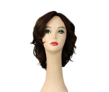 Load image into Gallery viewer, REGINA DARK BROWN WITH REDDISH HIGHLIGHTS MULTI-DIRECTIONAL SKIN TOP SIZE S
