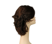 Load image into Gallery viewer, REGINA DARK BROWN WITH REDDISH HIGHLIGHTS MULTI-DIRECTIONAL SKIN TOP SIZE S
