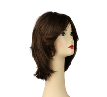 Load image into Gallery viewer, REGINA DARK BROWN WITH REDDISH HIGHLIGHTS MULTI-DIRECTIONAL SKIN TOP SIZE S
