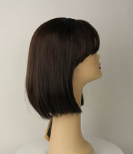 Load image into Gallery viewer, AVALON FALL WITH BANGS DARK BROWN WITH REDDISH HIGHLIGHTS SIZE S
