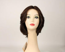 Load image into Gallery viewer, Shlomit Dark Brown With Red Highlights Skin Top Size L

