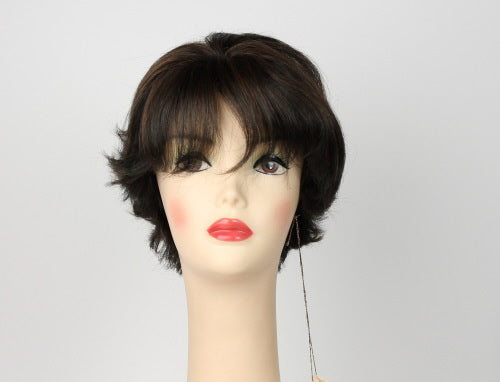 Linda Deep Dark Brown with Medium Brown highlights Size M