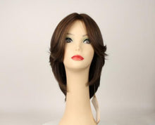 Load image into Gallery viewer, Shlomit Medium Brown With Blonde Highlights Skin Top Size S
