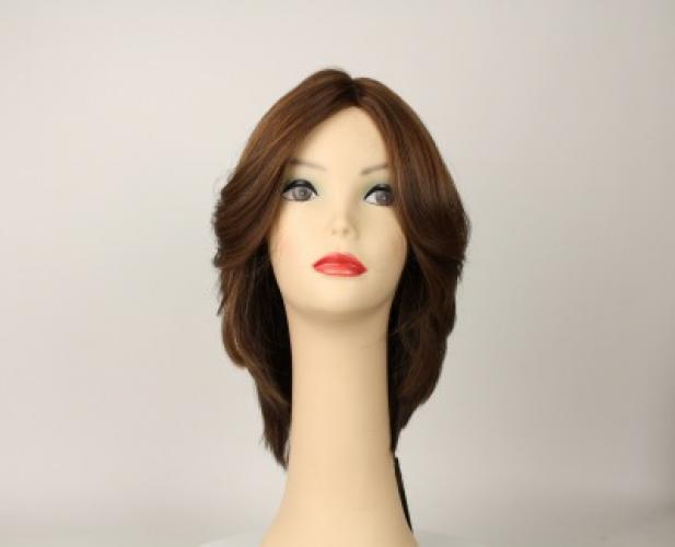 Shlomit Light Brown With Blended Lowlights And Reddish Highlights Skin Top Size S